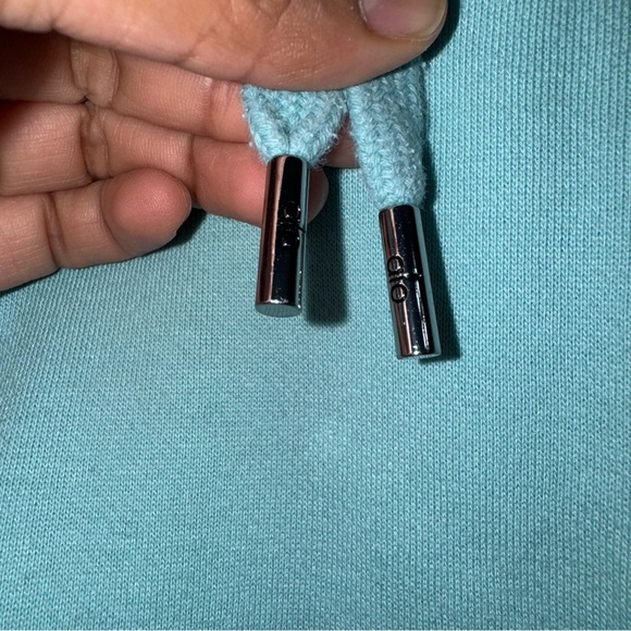 Alo Yoga- Light Blue Hoodie. No size tag - Picture 3 of 4